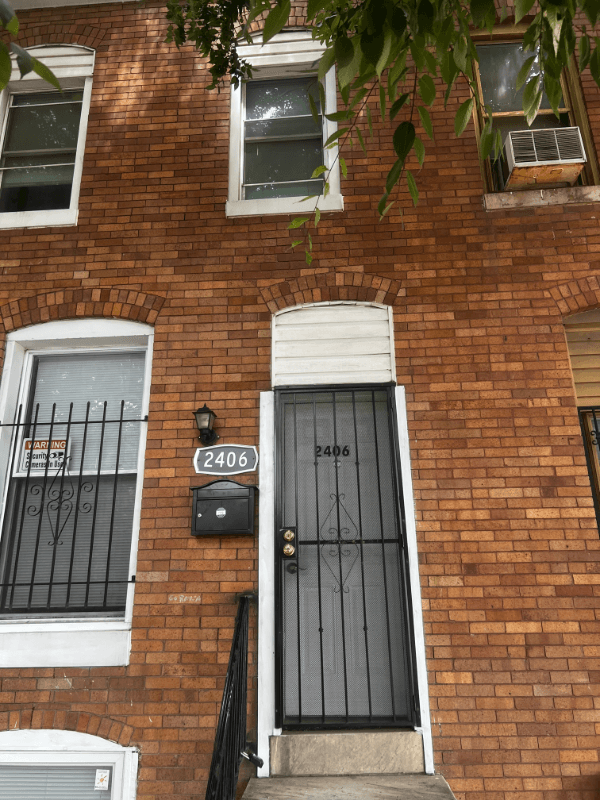 Baltimore House: 2406 Wilkens Ave