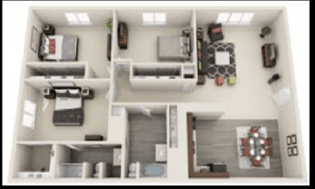 Charlotte Apartment: 1305 Hunter Oaks Lane