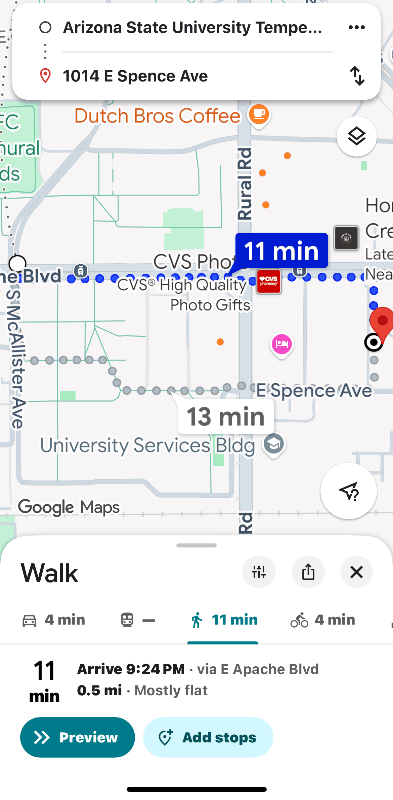 Tempe Condo: 1014 E Spence AVE #107