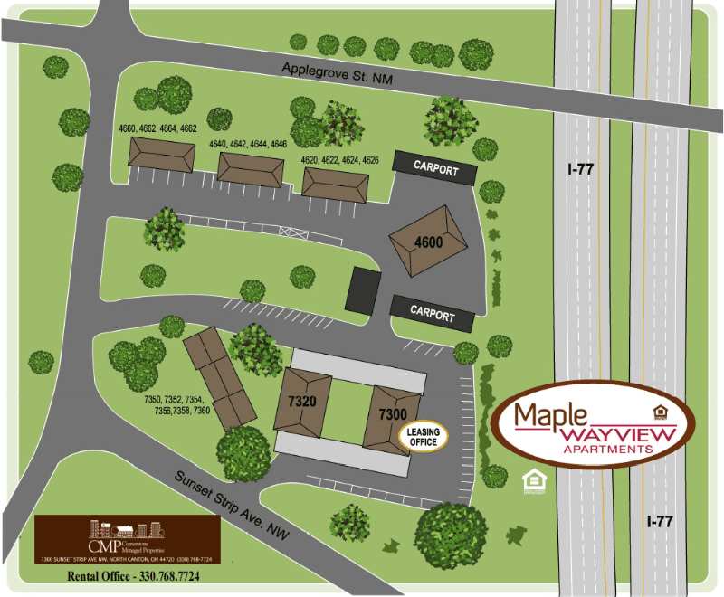 North Canton Apartment: 7320 Sunset Strip NW # 2
