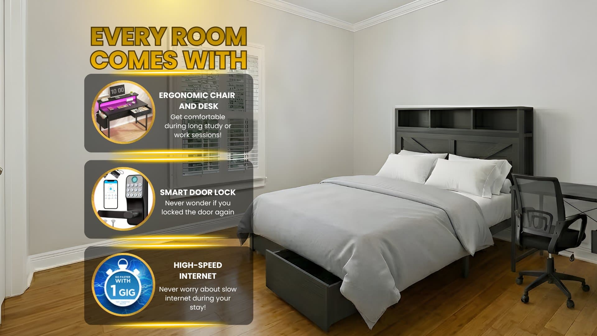 slidell Single Room: 126 rue de la paix