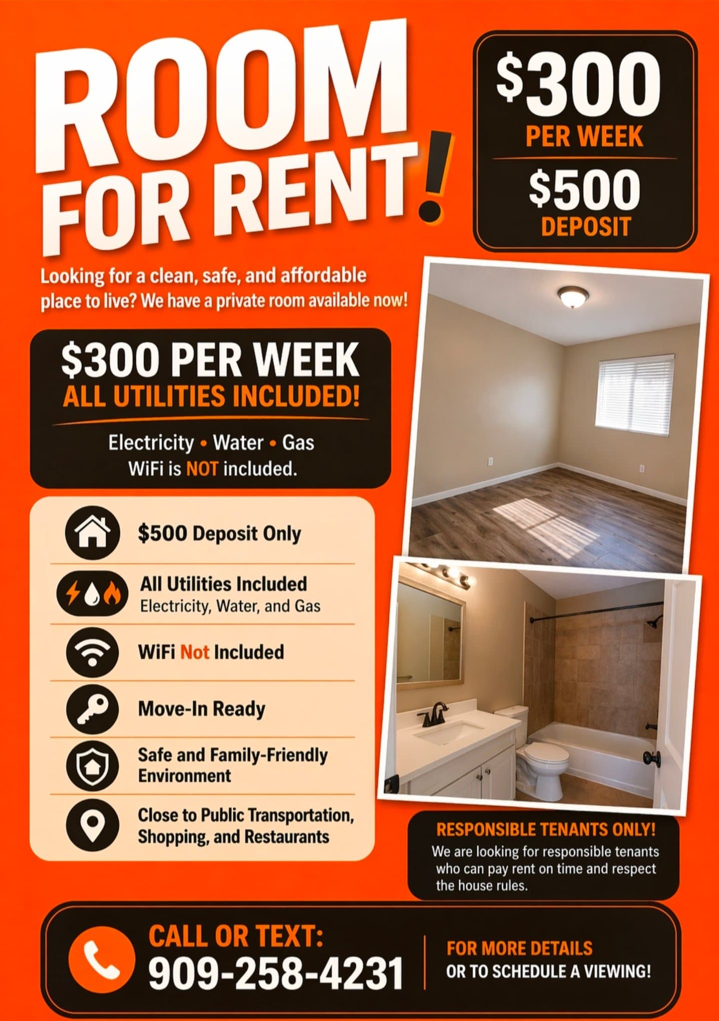 Los angeles Single Room: 639 w 95th st