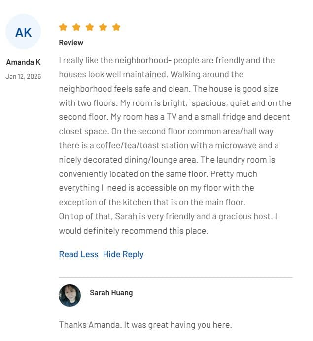 Antioch Single Room: 4503 Sweet Water Street