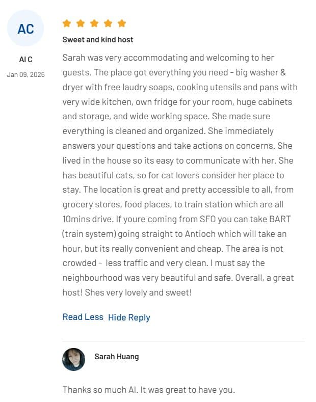 Antioch Single Room: 4503 Sweet Water Street