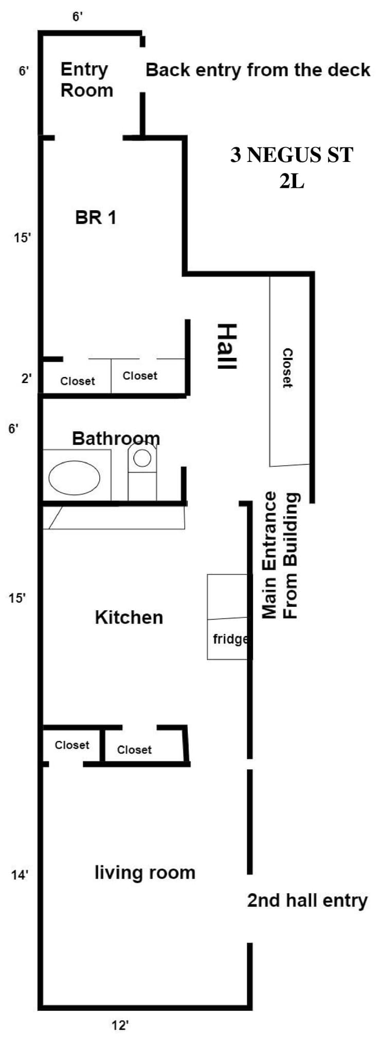 Webster Apartment: 3 Negus Street #2L