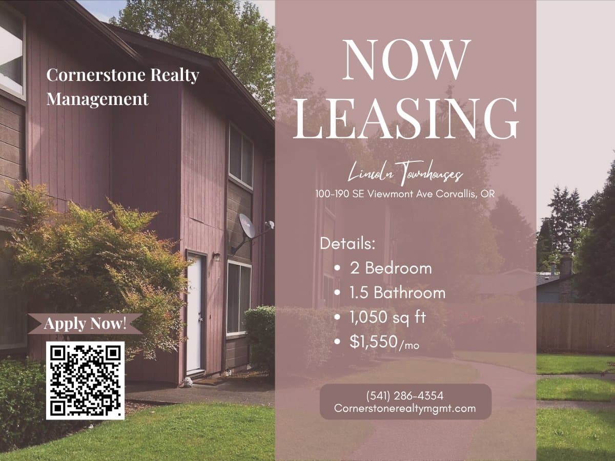 Corvallis Apartment: 100-190 SE Viewmont Ave