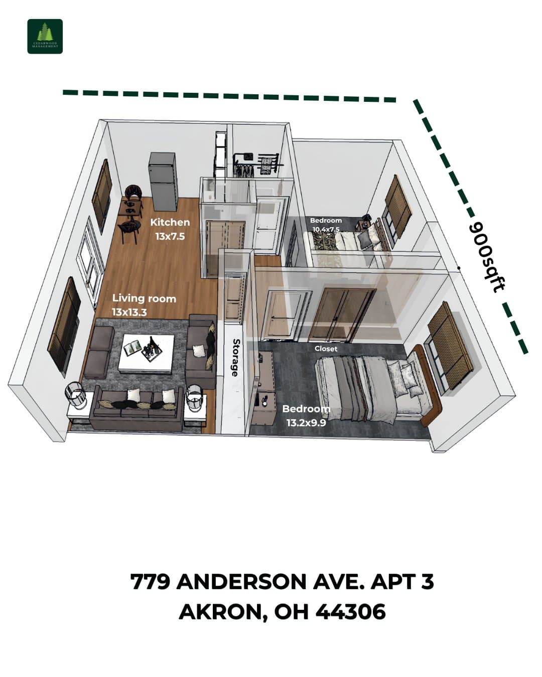 Akron Apartment: 779 Anderson Ave
