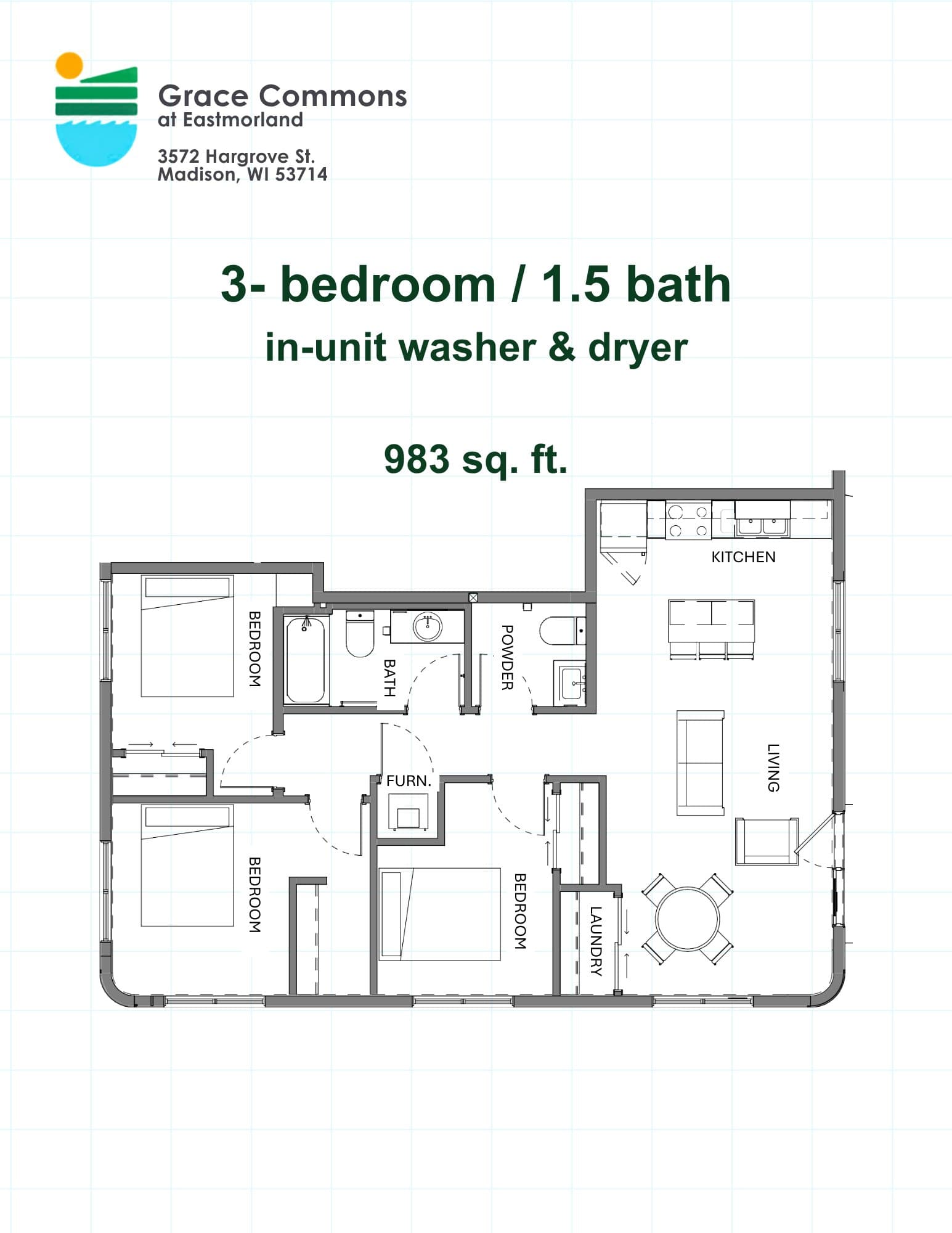Madison Apartment: 3572 Hargrove Street