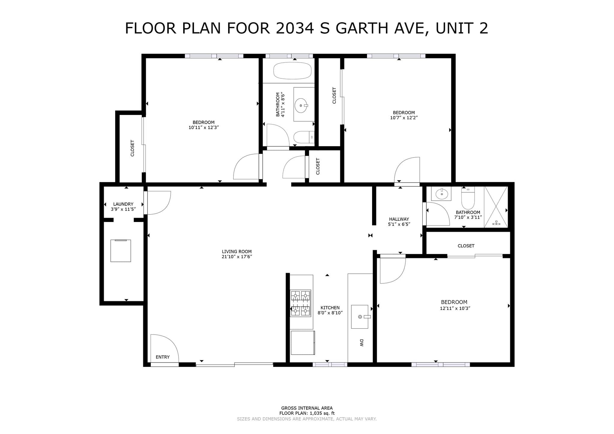 Los Angeles Apartment: 2034 s Garth Avenue