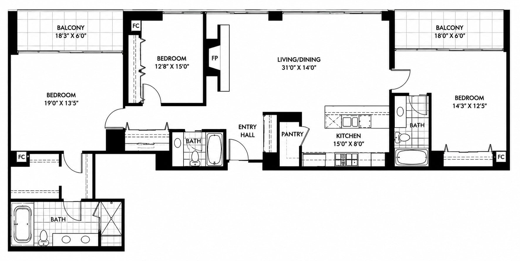 Chicago Condo: 900 W Huron