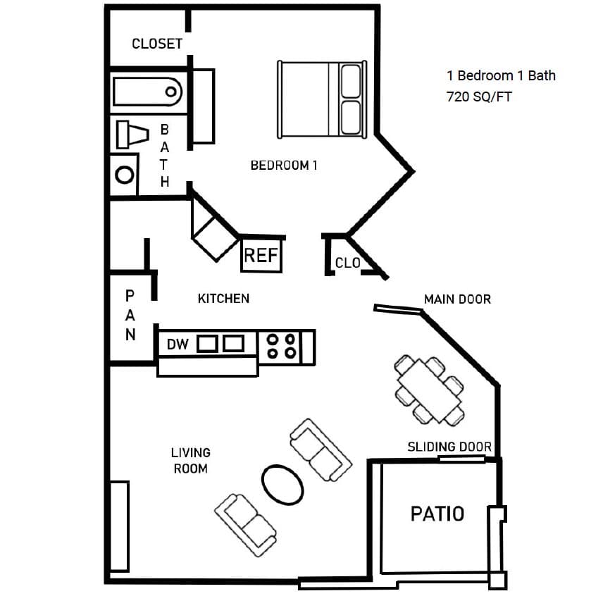 Garland Apartment: 3524 West Buckingham Road
