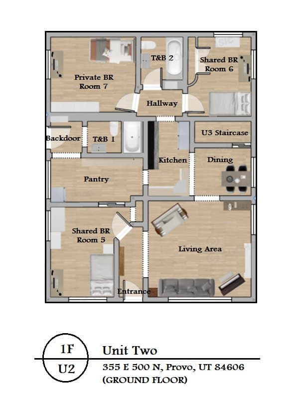 Provo Single Room: 355 E 500 N
