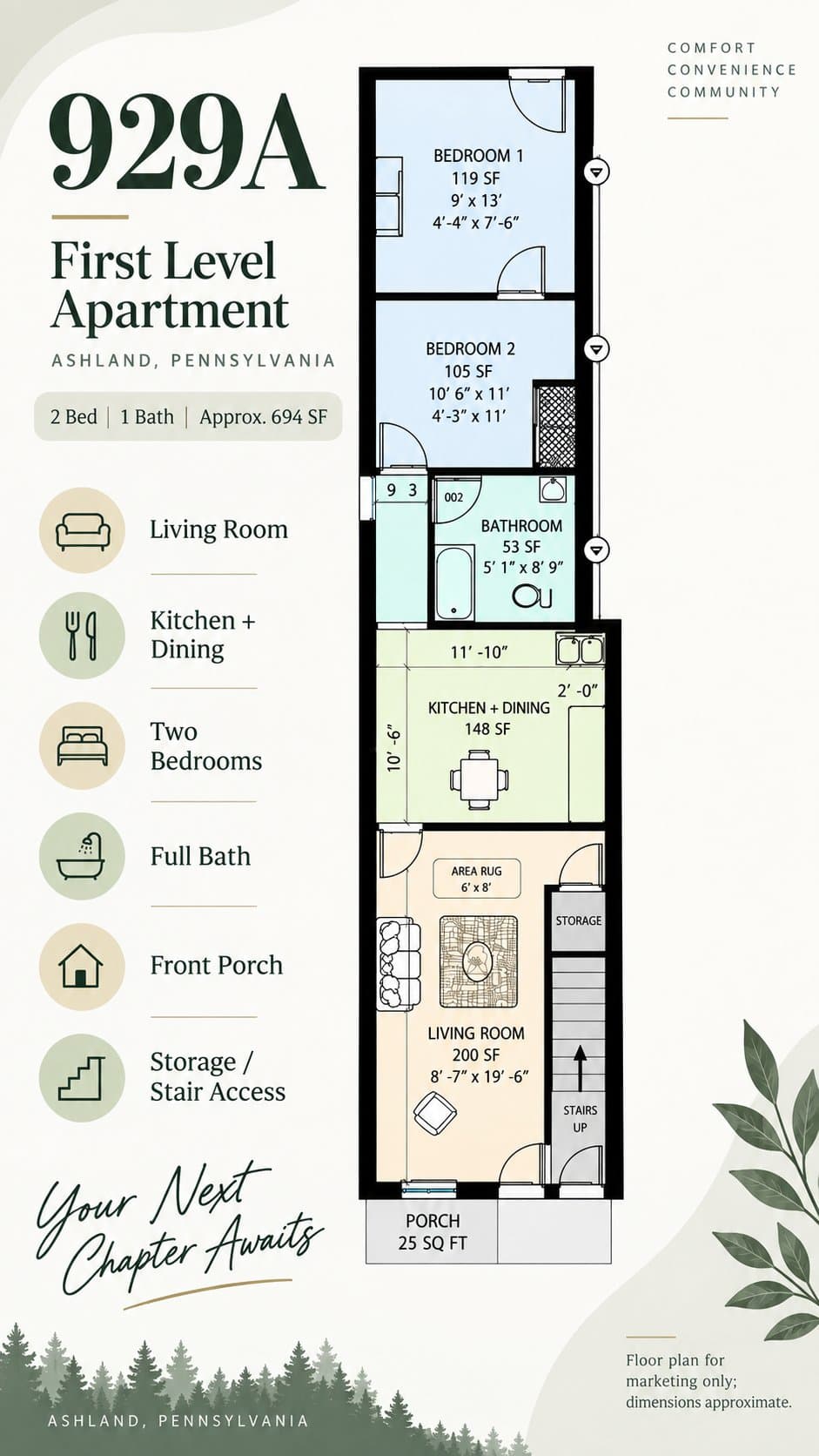 Ashland Condo: 929 Centre St, Ashland, PA
