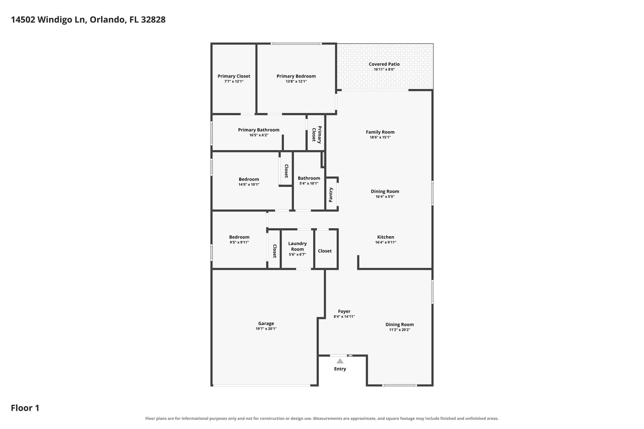 Orlando House: 14502 Windigo Lane