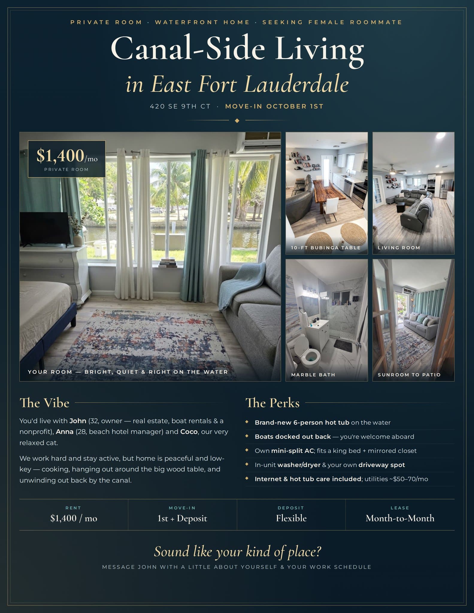Fort Lauderdale Single Room: 420 SE 9th Ct