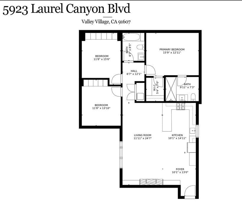 Valley Village Apartment: 5923 Laurel Canyon Blvd.