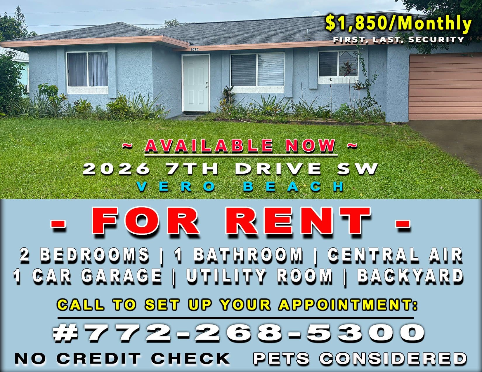 Vero Beach House: 2026 7th Drive SW