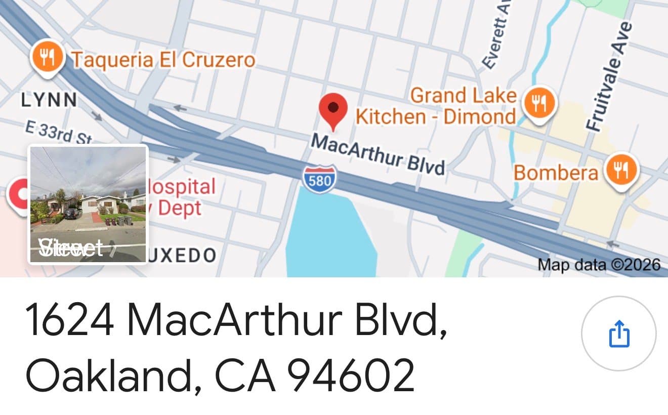 Oakland House: 1624 MacArthur Blvd