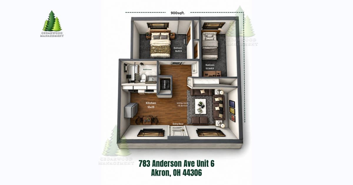 Akron Apartment: 783 Anderson Ave. Akron, OH 44306