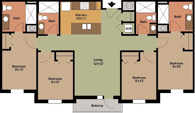 Springfield Apartment: 1243 E Cherry St