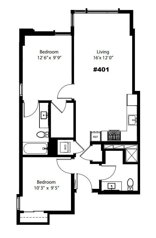 Washington Apartment: 1224 M St NW
