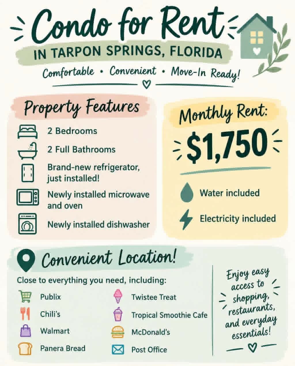 Tarpon Springs Condo: 703 Haven Place