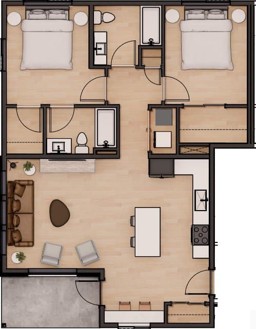 Columbus Apartment: 1128 Cuzzins Street