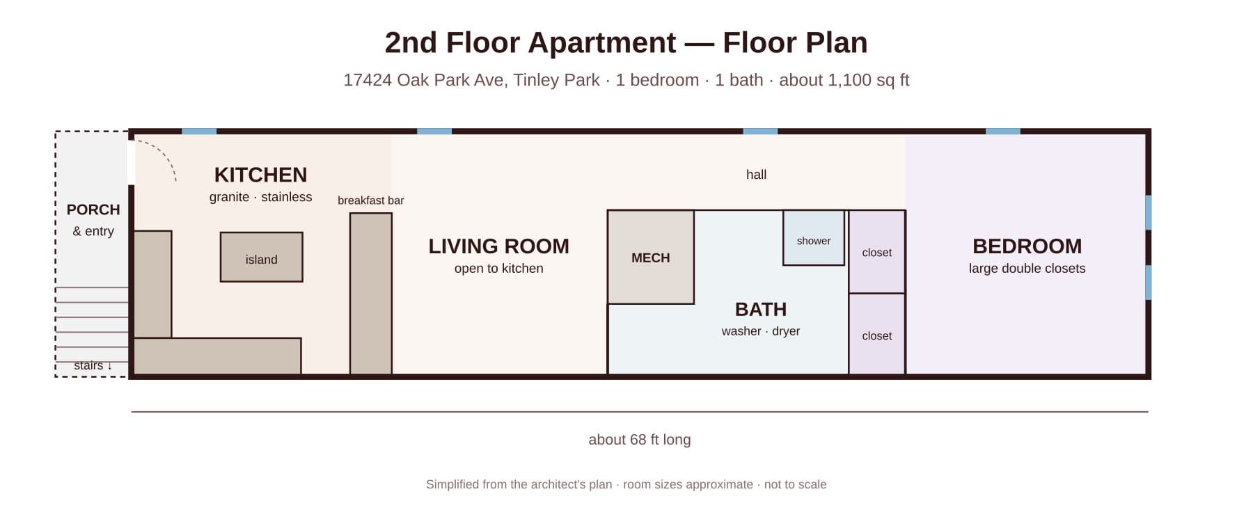 Tinley Park Apartment: 17424 Oak Park Ave