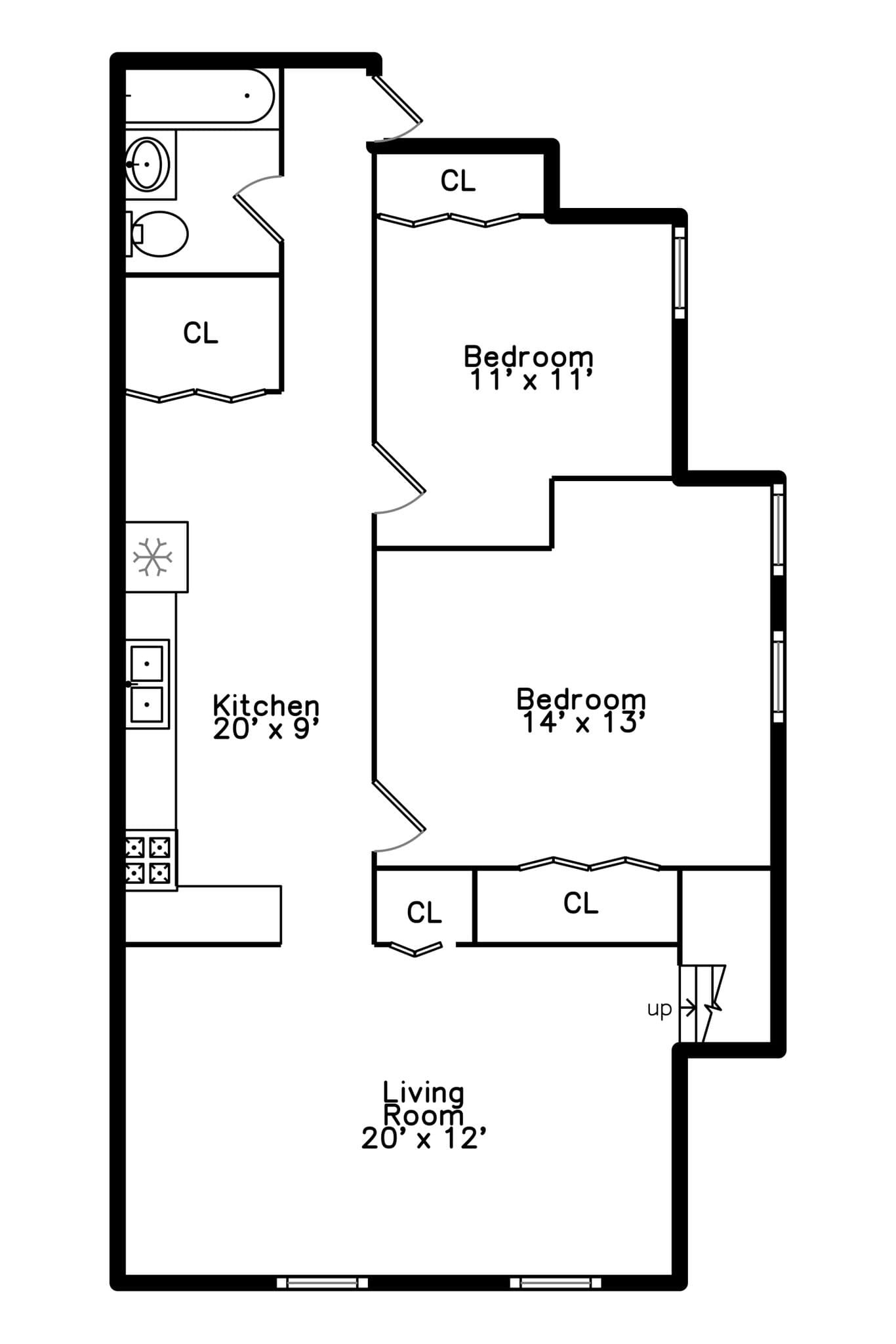 Chicago Apartment: 1418 W Blackhawk St