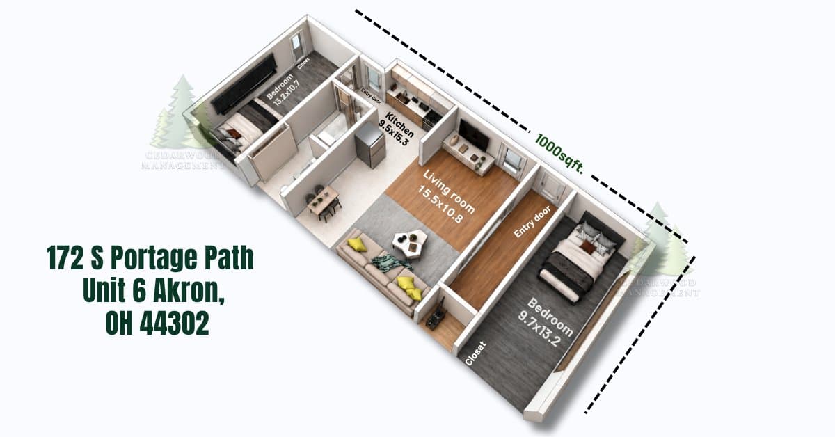 Akron Apartment: 172 S Portage Path