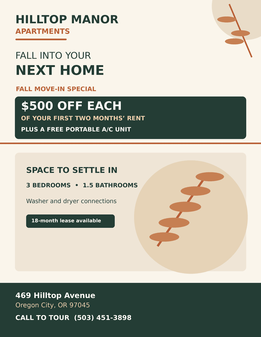 Oregon City Apartment: 469 Hilltop Avenue