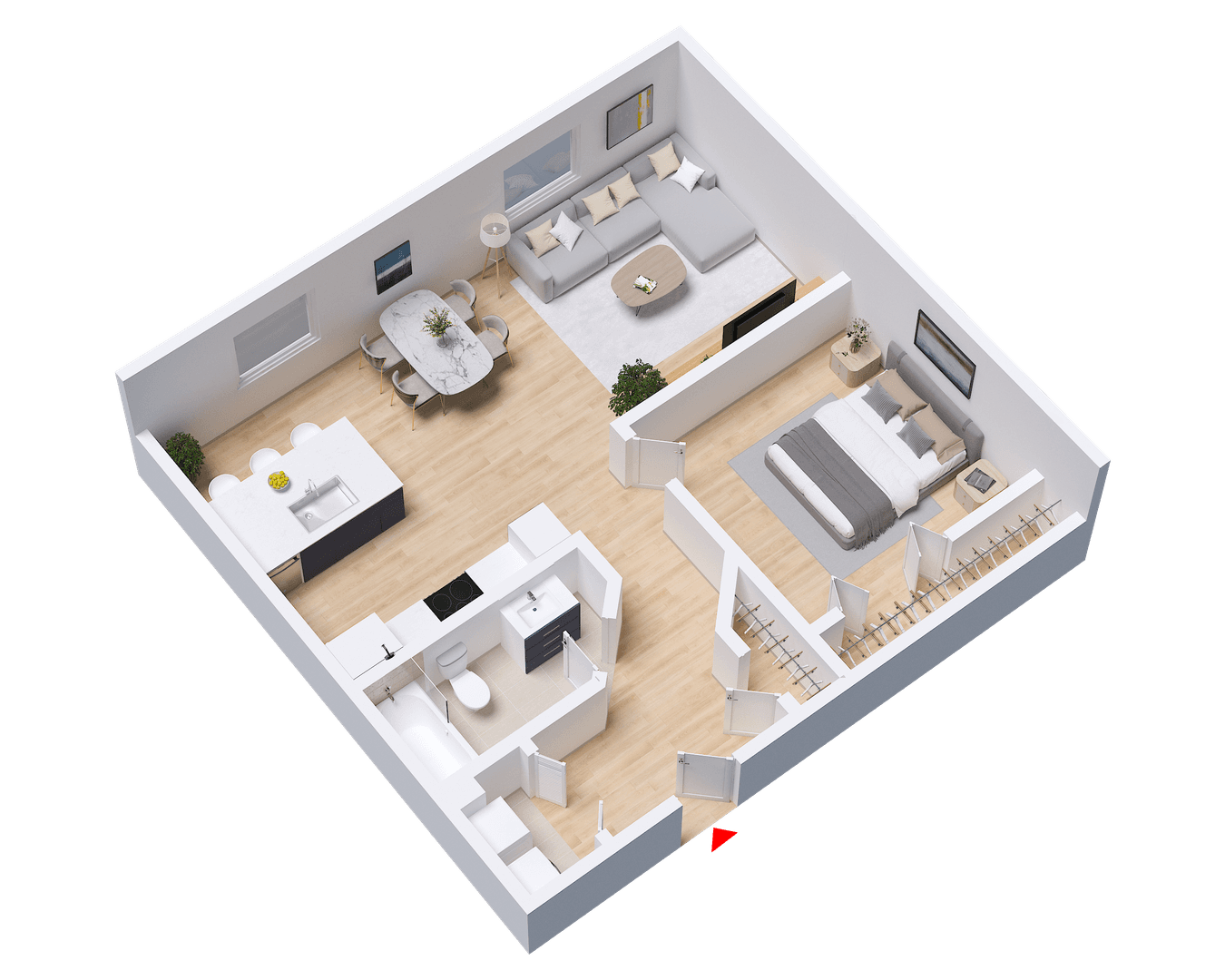 St Louis Apartment: 700-702 N 2nd St