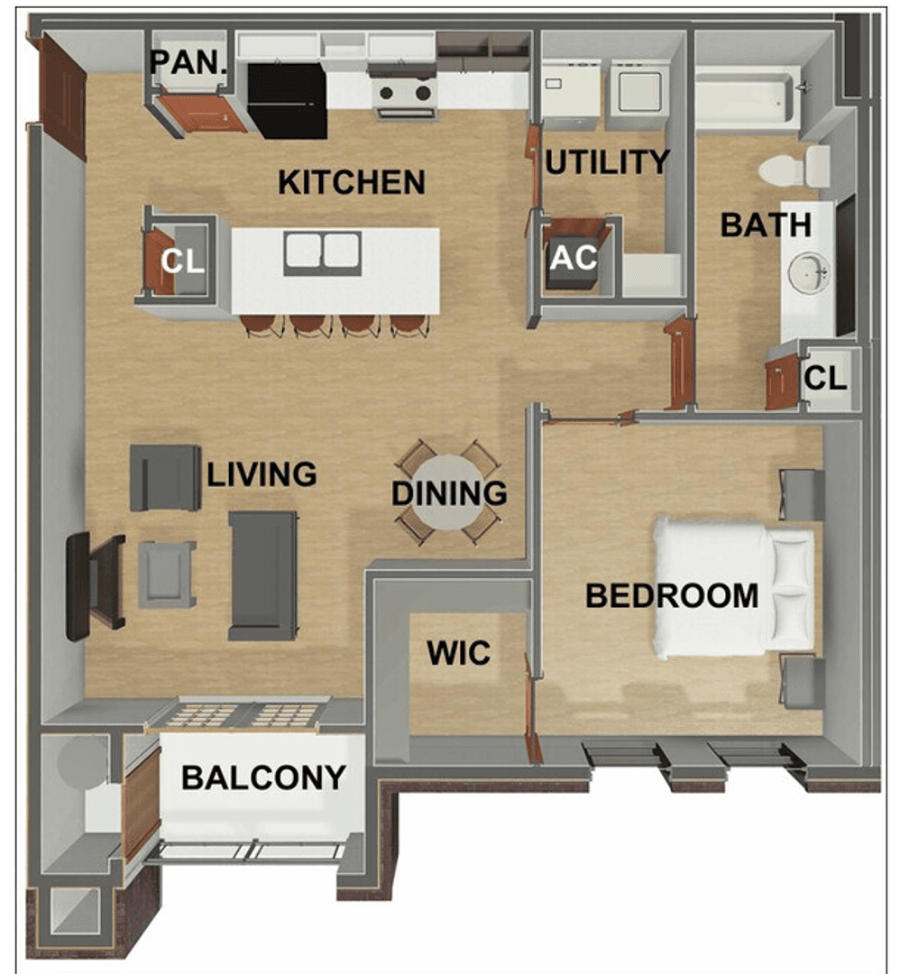 Mission Apartment: 7220 W Interstate Highway 2