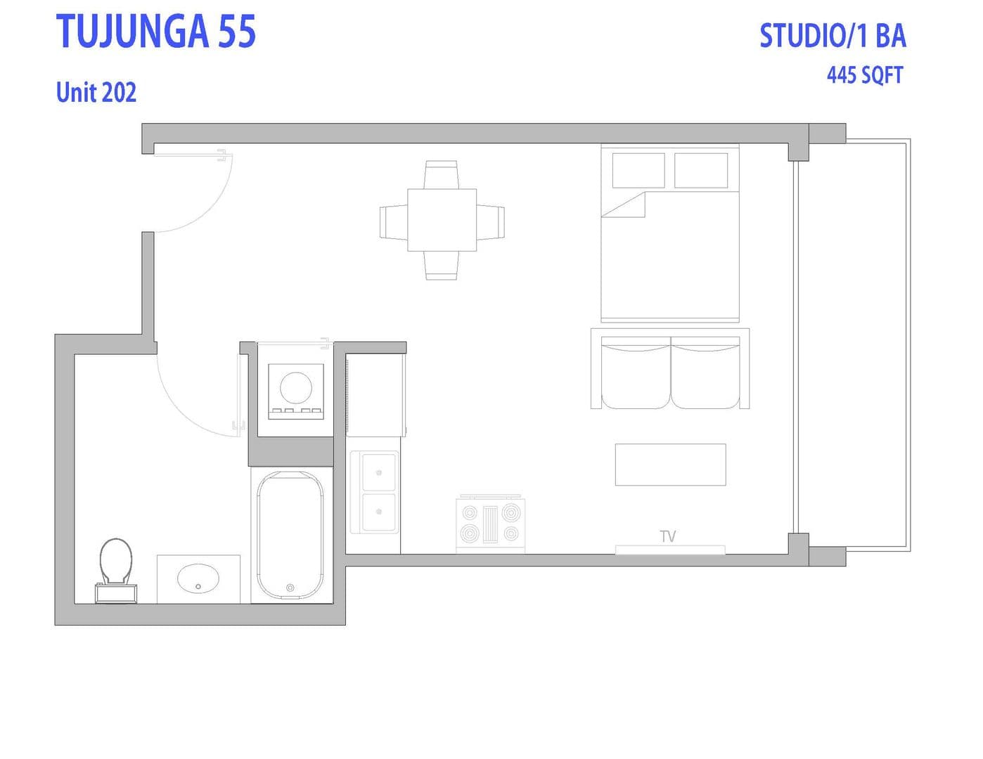 North Hollywood Apartment: 5755 Tujunga Avenue