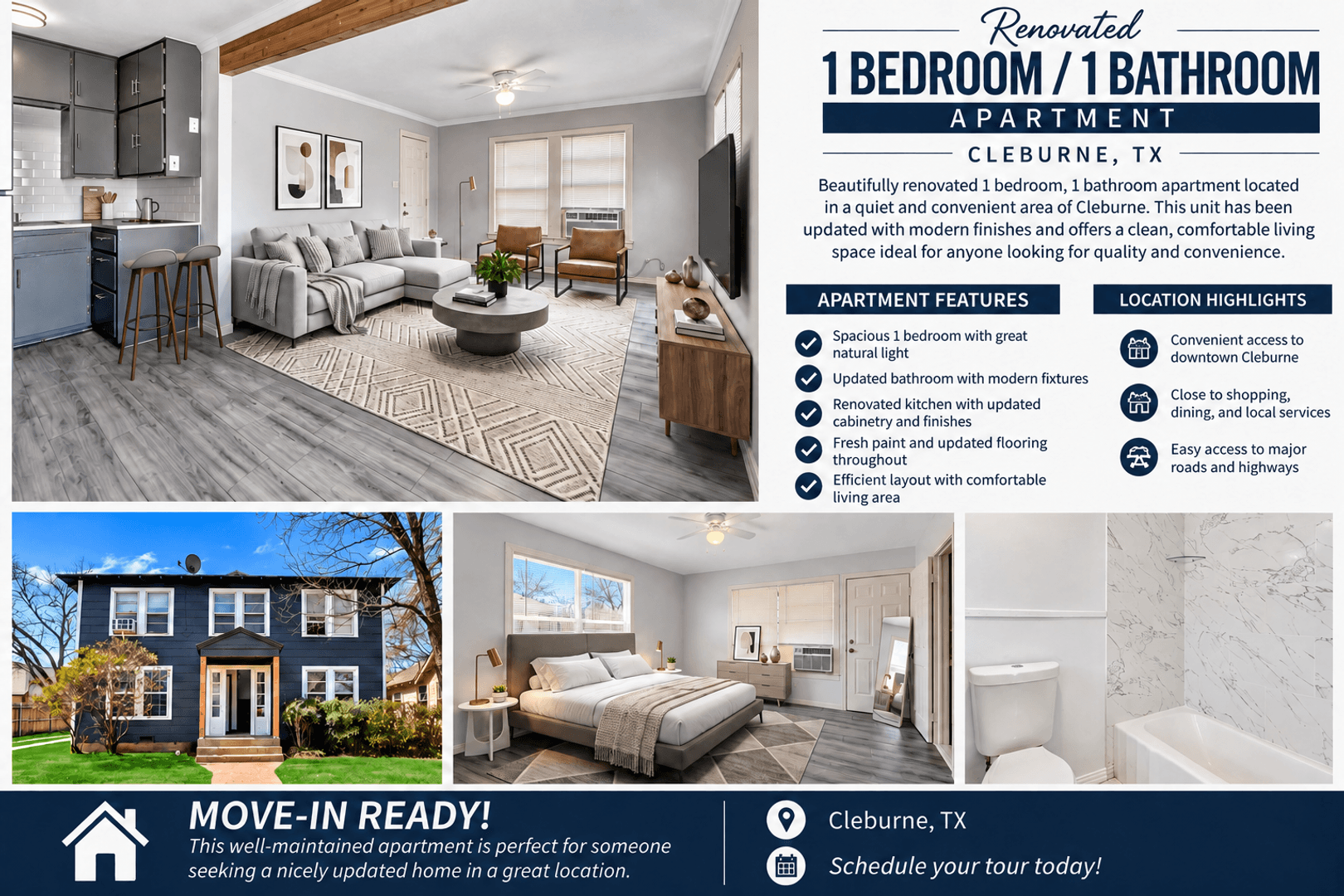Cleburne Apartment: 305 N Robinson St