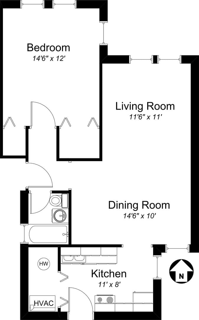 Chicago Apartment: 1307-17 W. Addison St.