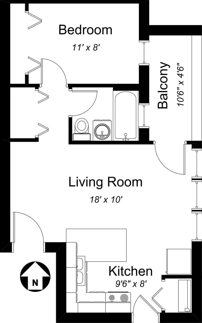Chicago Apartment: 900 W. Gunnison St.