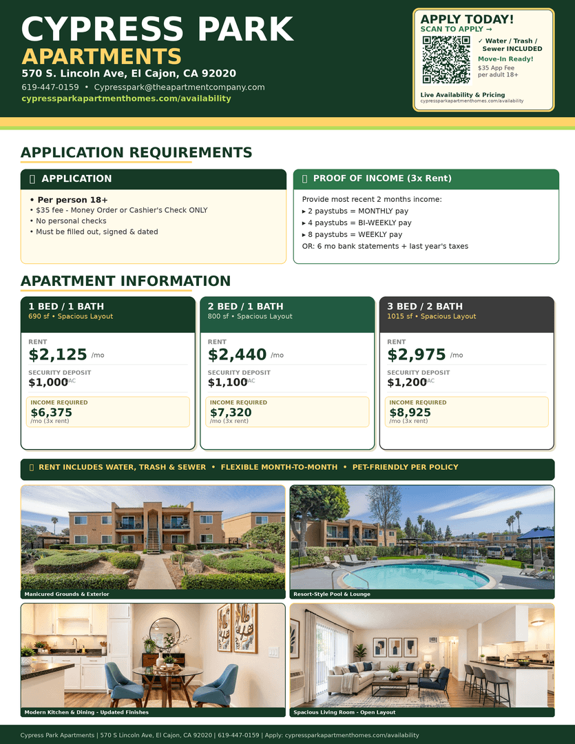 El Cajon Apartment: 570 S Lincoln Ave