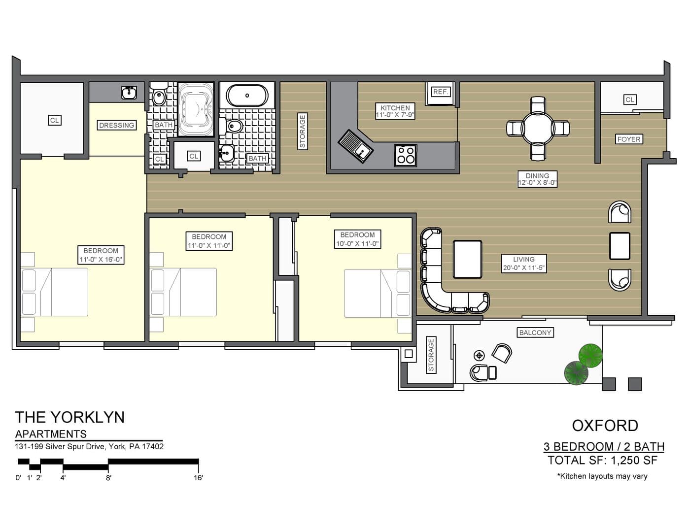 York Apartment: 102-199 Silver Spur Drive