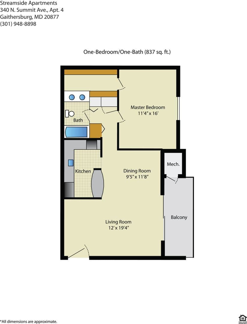 Gaithersburg Apartment: 340 N. Summit Ave #4