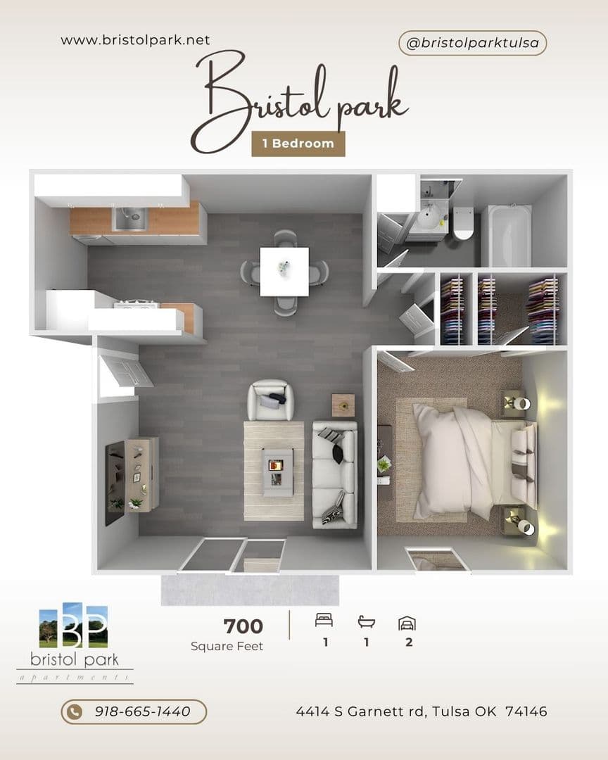 Tulsa Apartment: 4414 South Garnett Road