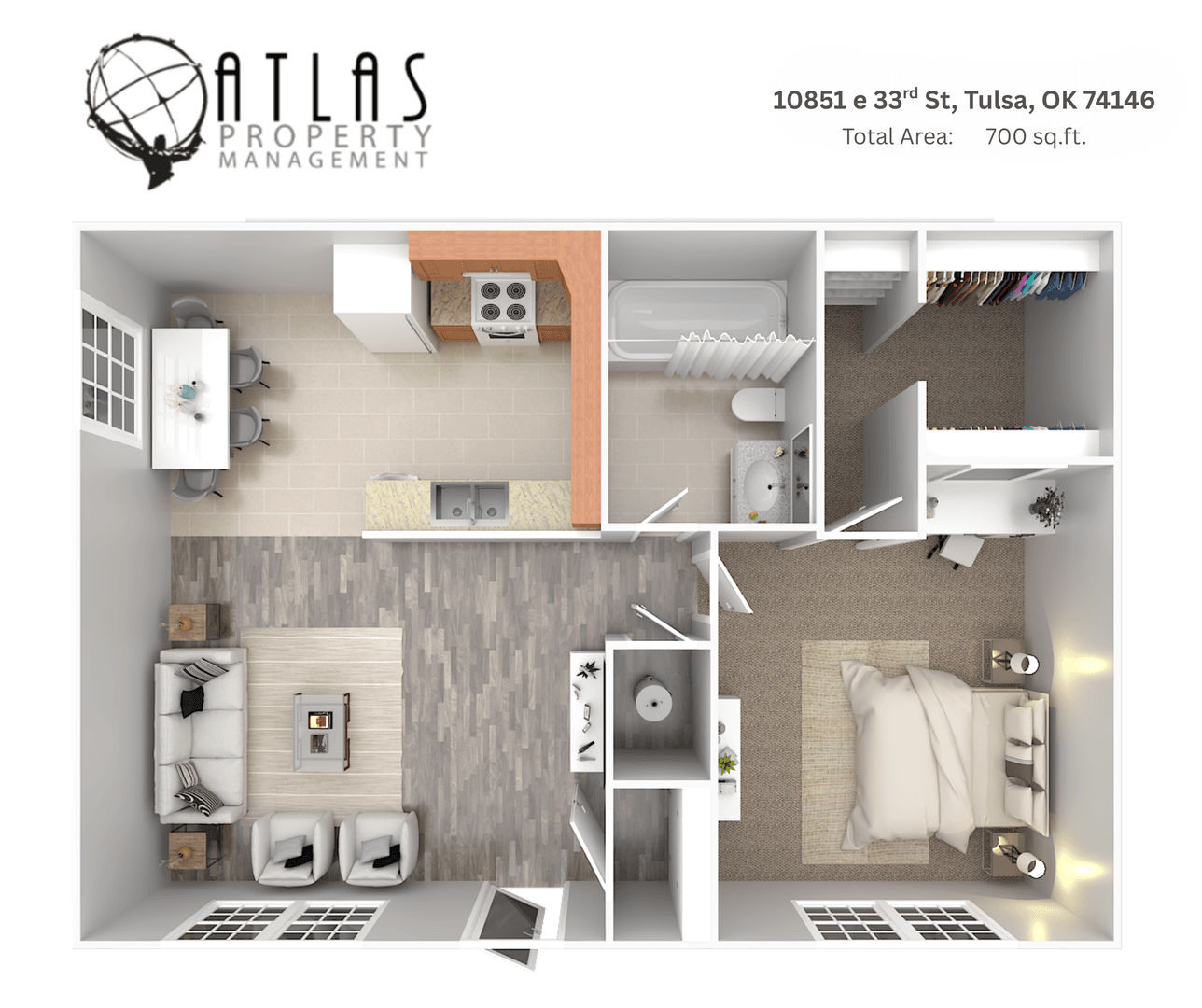 Tulsa Apartment: 3147 S 108th East Avenue