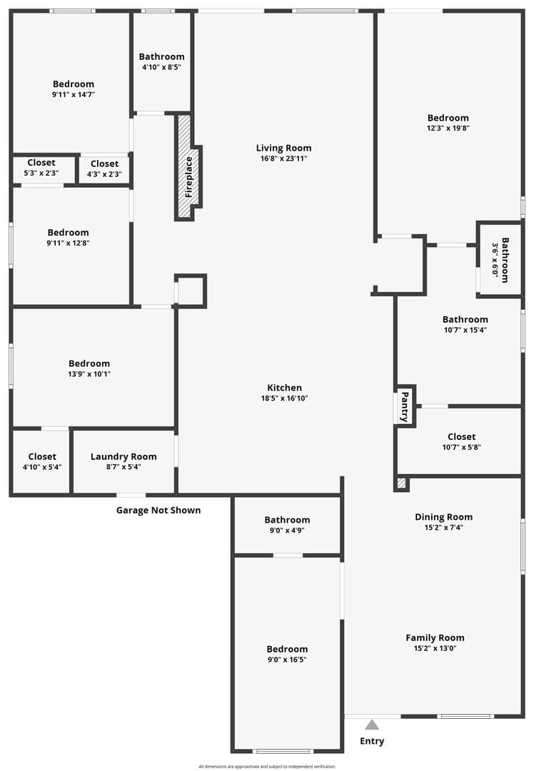 Bakersfield House: 10010 Brookline Woods Dr