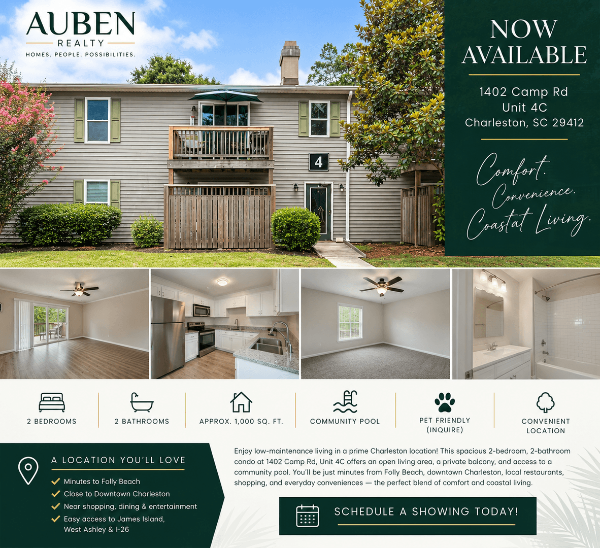 Charleston House: 1402 Camp Rd Apt 4C