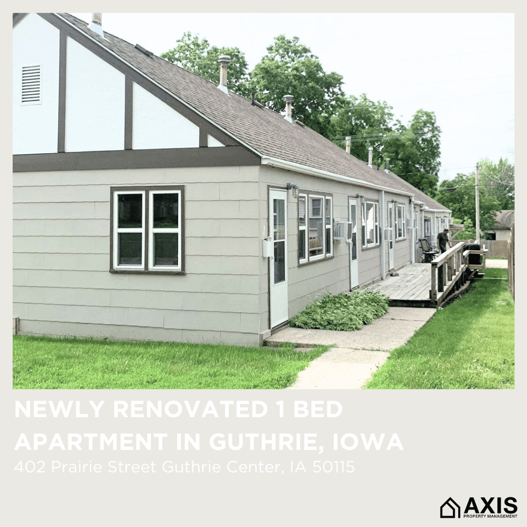 Guthrie Center Apartment: 402 Prairie Street