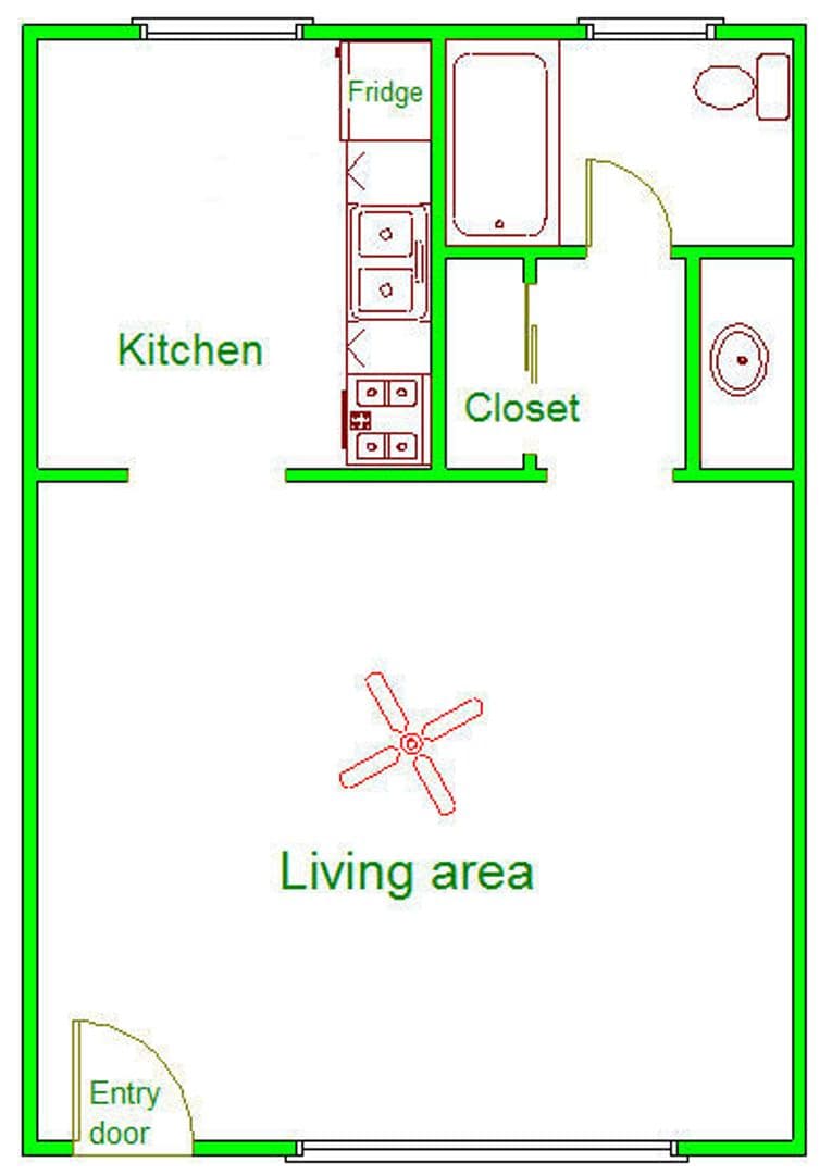 Los Angeles Apartment: 1225 N. Edgemont St.
