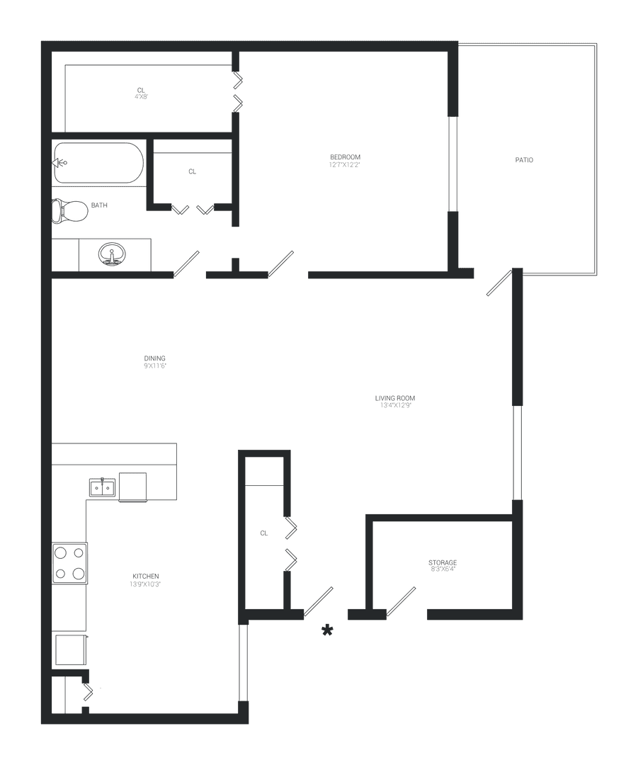 Tyler Apartment: 5105 Old Bullard Road