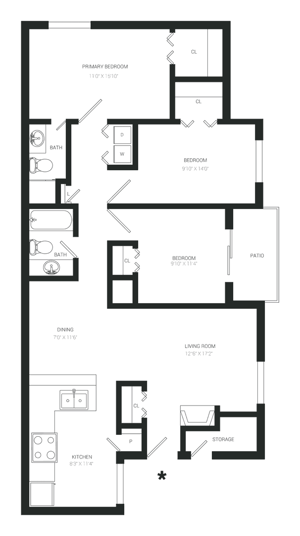 Tyler Apartment: 5105 Old Bullard Road