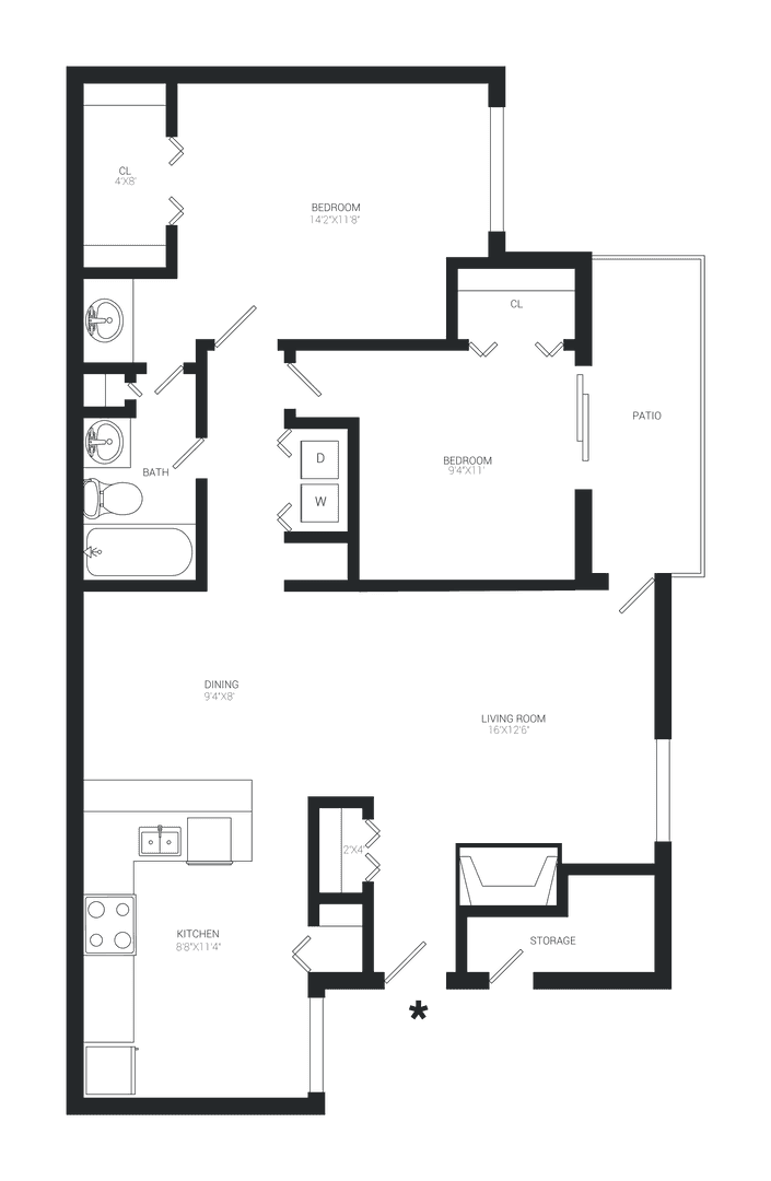 Tyler Apartment: 5105 Old Bullard Road