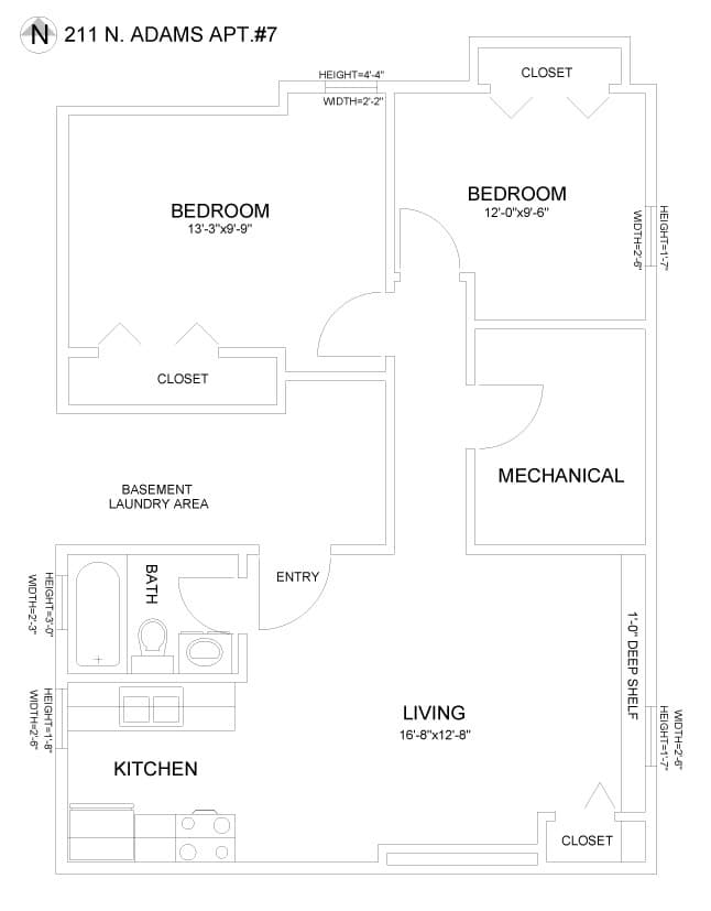 Ypsilanti Apartment: 211 N. Adams St